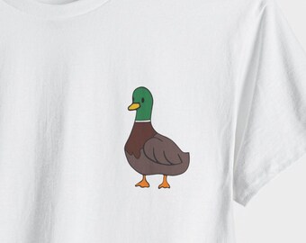 Mallard Duck Graphic Tee: Unisex Cotton Bird Lover Shirt
