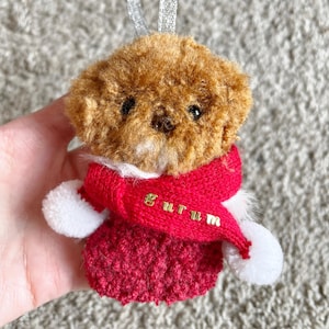 Custom dog Christmas ornament, personalized pet cat memorial gifts, holiday hanging xmas tree decoration, mini stocking, family pet ornament