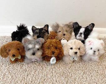 Custom dog bag charm, handbag purse charm, cute dog plush keychain, custom dog pet gift, dog mom gifts, custom pet portrait, pet loss gift