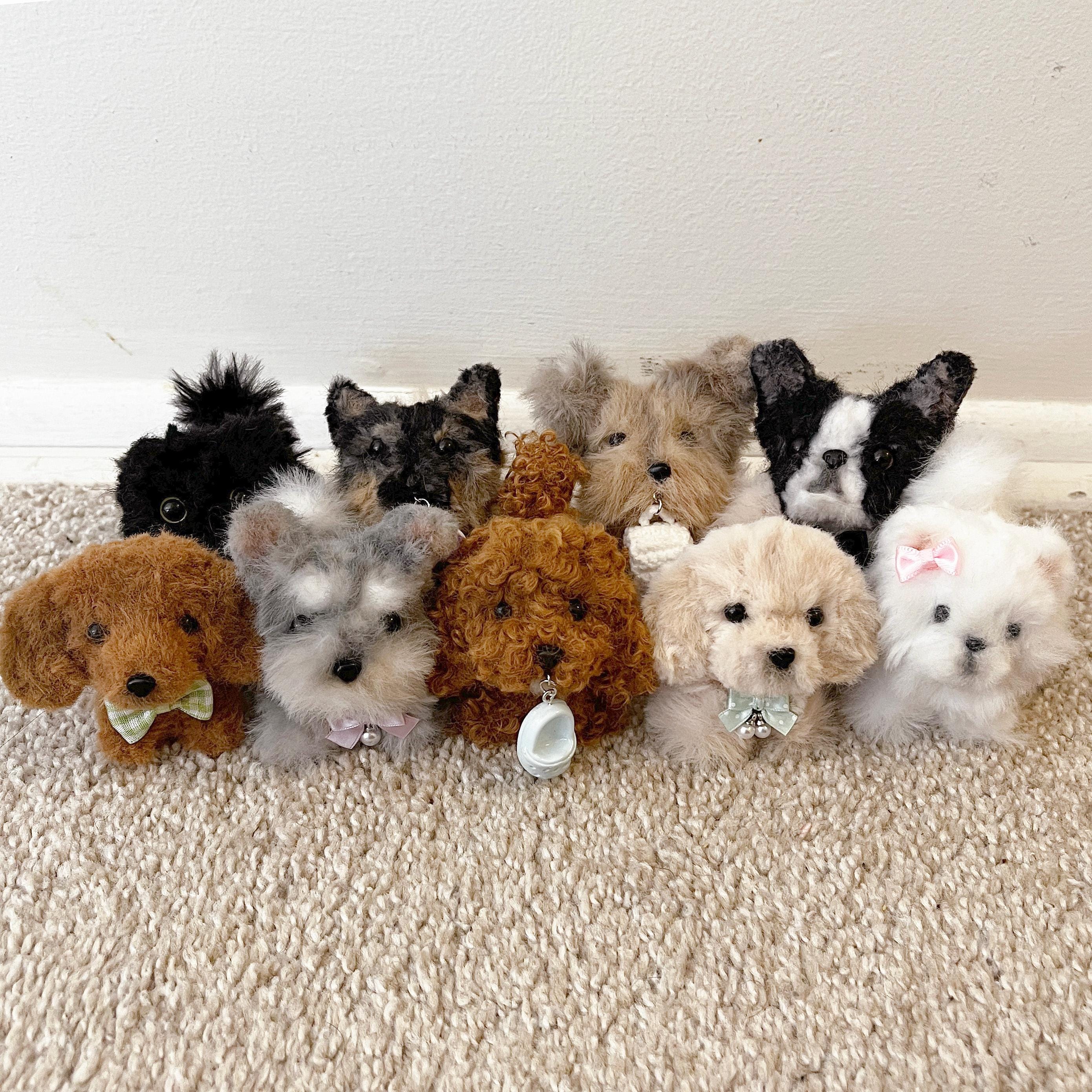 doublet KEY CHAIN WITH DOG DOLL BLUE doublet KEY CHAIN WITH DOG