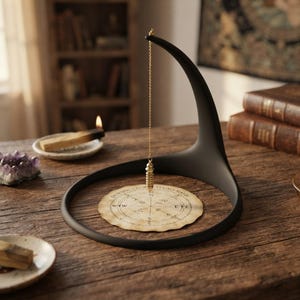 Soporte de péndulo tipo diadema, pantalla de radiestesia impresa en 3D de plástico PLA de 7,8 pulgadas