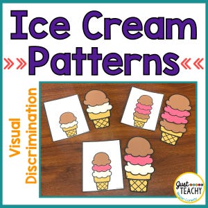 Visual Discrimination Ice Cream Patterns