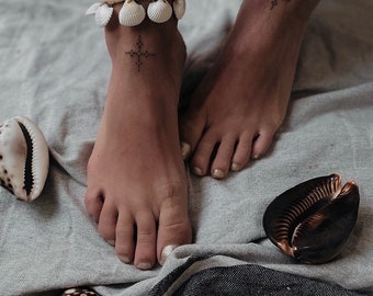 Shell ankle chain