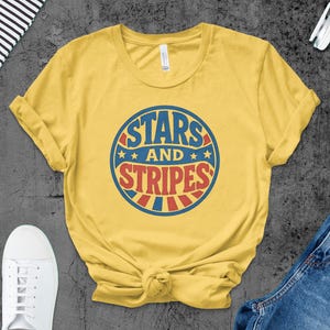Stars and Stripes T-Shirt, Patriotic T Shirt, American Flag, USA Pride, July 4th Shirt, Holiday Shirt, Graphic Tee, Men Women