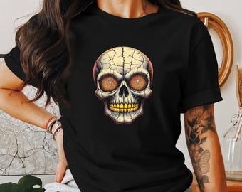 Galaxy Eyes Skull T-Shirt, Sweatshirt, Tank Top: Unisex Graphic Tee, Skull Lover Gift