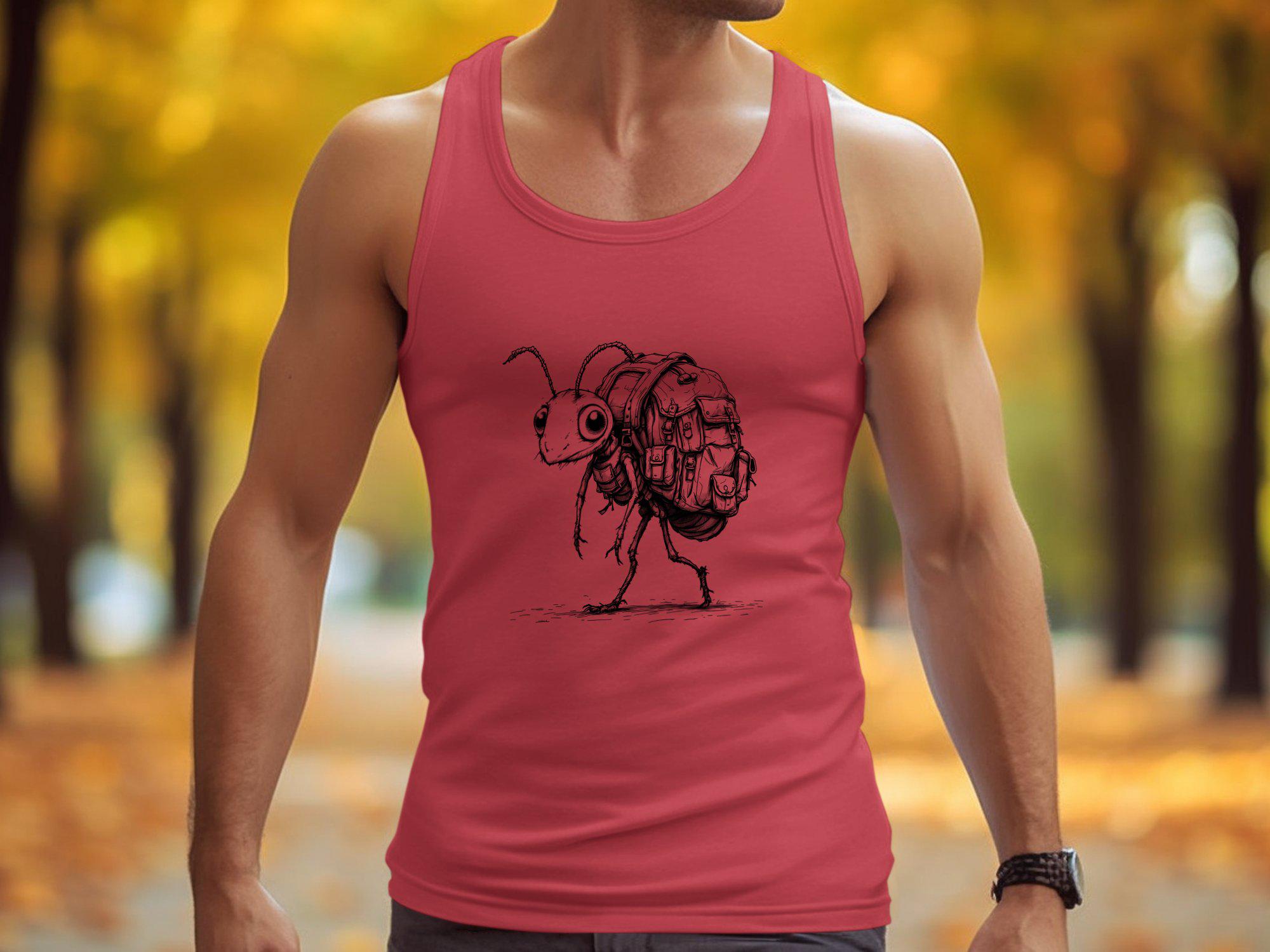 Ant With Backpack T-shirt, Sweatshirt, and Tank Top: Whimsical