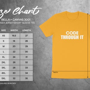 Code Through It T-Shirt, Motivational Tee, Programmer Shirt, Unisex, Positive Message, Casual Tee, Gift for Coders, Yellow T-Shirt