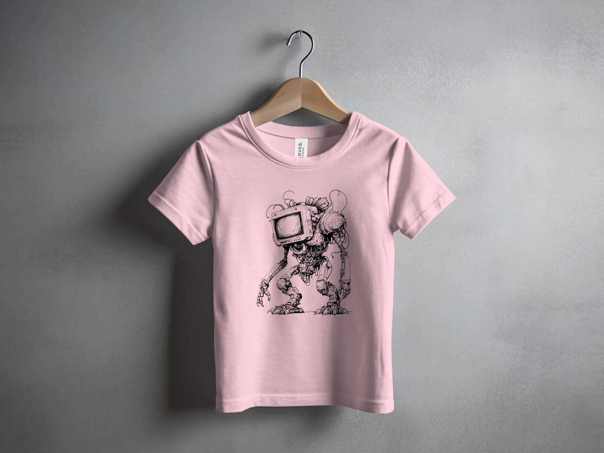 TV Head Robot T-shirt: Sci-fi Geek Apparel - Etsy