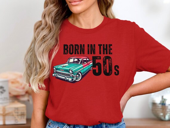 レトロクラシックカーTシャツ、スウェットシャツ、タンクトップ：1950 