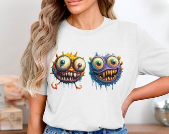 面白い三つ目の怪物のTシャツ、スウェットシャツ、タンクトップ