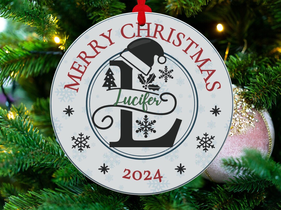 Personalized Metal Christmas Tree Ornaments