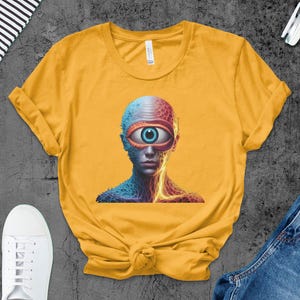 Third Eye T-Shirts, Spiritual T-Shirts, Psychedelic T-Shirts, Unique T-Shirts, Abstract Art, Eye T-Shirts, Visionary Art T-Shirts