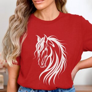 Wild Horse Graphic T-Shirt, Equestrian Design Tee, Horse Lover Gift, Western Style Shirt, Animal Themed T-Shirt, Unique Horse Art Top