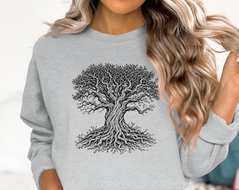Nature Tree Graphic Tee: Artistic Unisex Shirt