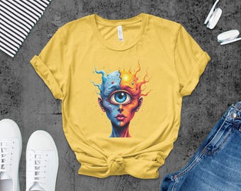Third Eye T-Shirt: Surreal Psychedelic Art, Spiritual Clothing