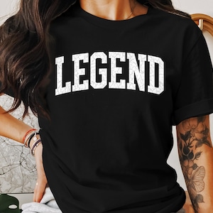 Legend T-Shirt,Legendary Sweatshirt,Legend Tank Top,Retro Text Design,Distressed Print,Urban Style Apparel,Motivational Slogan,Trendy Gift