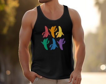 Colorful Abstract Banana Art T-Shirt, Unique Fruit Design Tee, Vibrant Modern Artwork Apparel