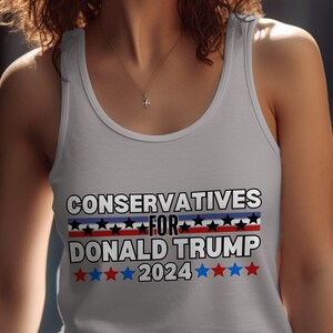 Camiseta, sudadera y camiseta sin mangas Trump 2024: ropa patriótica para las elecciones imagen 5