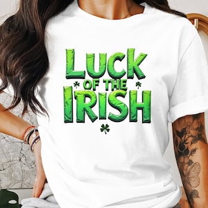 Lucky Irish T-Shirt, Luck of the Irish Shirt, St. Patrick&#39;s Day Tee, Green Irish Luck Gear, Shamrock Merchandise, Irish Pride Clothing