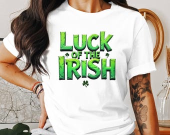 Camiseta, moletom e regata Luck of the Irish: camiseta com trevo do Dia de São Patrício