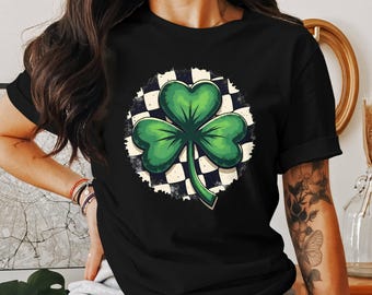 Camiseta, sudadera y camiseta sin mangas con estampado de trébol de la suerte: diseño vintage del Día de San Patricio