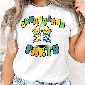 BananaJama パーティー 面白いダンシングバナナグラフィック T シャツ、ユニセックスカジュアルウェア、夏服、ユニークなギフトアイデア