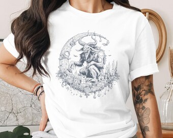 Krampus T-Shirt,Sweatshirt,Tank Top, Christmas Demon, Spooky Holiday Gift, Mythical Creature Apparel, Gothic Winter, Dark Christmas Tee