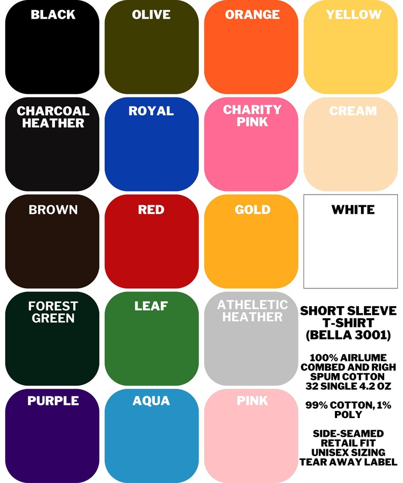 Colorful Short Sleeve T-Shirt, Trending Bella 3001 Tee, Unisex Sizing, Comfortable Graphic Tee, Customizable T-Shirt Design