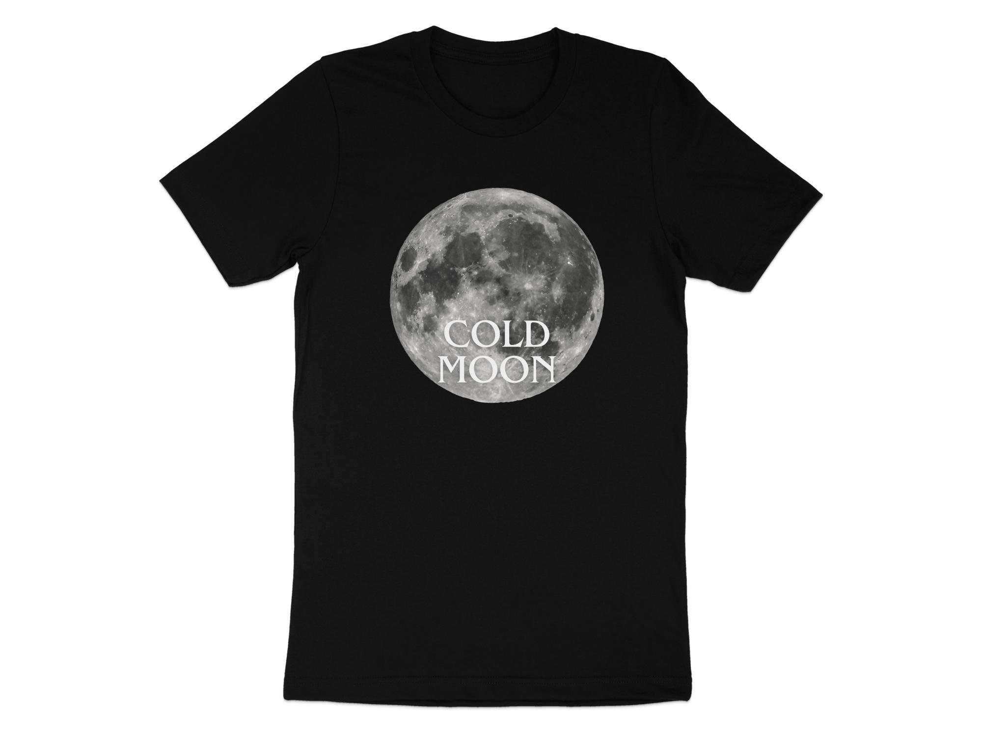 Cold Moon Graphic T-shirt, Sweatshirt, and Tank Top: Unisex Lunar