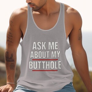 Ask Me About My Butthole T-Shirt, Funny Sarcastic Tee, Offensive Humor Shirt, Novelty Joke Gift, Edgy Apparel, Adult Humor T-Shirt
