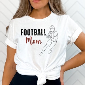 Football Mom T-Shirt, Sports Mom Apparel, Trendy Football Season Outfit