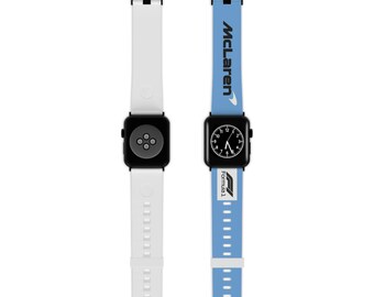 McLaren F1 Apple Watch Band, Racing Car Inspired Strap for Apple Watch, Formula 1 Design Accessory, Automotive Gift, Sports Watch Strap,