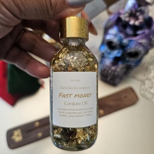 Rich Bitch Conjure Fast Money Prosperity Drawing Oil | Quick Cash Manifestation Abundance Wealth Success Spell Candle Magick Hoodoo
