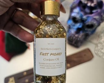 Rich Bitch Conjure Fast Money Prosperity Drawing Oil | Quick Cash Manifestation Abundance Wealth Success Spell Candle Magick Hoodoo