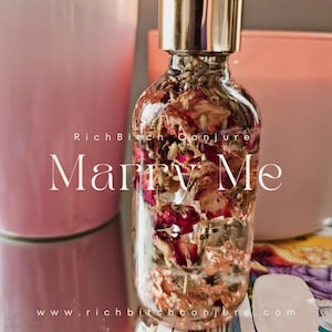 Rich Bitch Conjure&#39;s Marry Me Love & Attraction Oil for Commitment Marriage Engagement Rituals | Venus Magick Spells | Intense Obsession