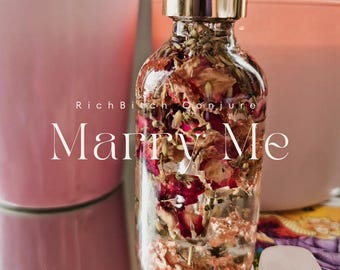 Rich Bitch Conjure&#39;s Marry Me Love & Attraction Oil for Commitment Marriage Engagement Rituals | Venus Magick Spells | Intense Obsession