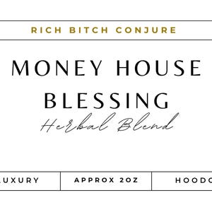 Money House Blessing Hoodoo Herbal Blend Money Drawing Prosperity Abundance Cash Wealth Spell Ritual Candle Magic Mojo Bag Spiritual Bath