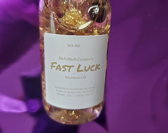 Rich Bitch Conjure Fast Luck  Prosperity Money Drawing Oil for Manifestation, Abundance Wealth Lottery Success Spell Candle Magick Hoodoo
