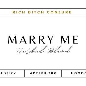 Marry Me Hoodoo Herbal Blend Binding Love Spell Commitment Ritual | Intense Desire Incense | Red Candle Magick | Mojo Bags | Spiritual Bath