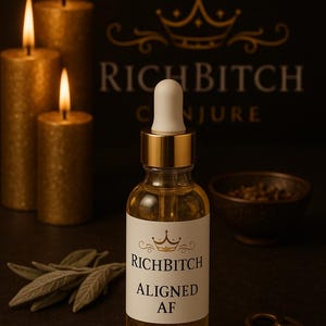 Aligned AF Conjure Oil for Spiritual Alignment, Divine Timing, and Energetic Clarity