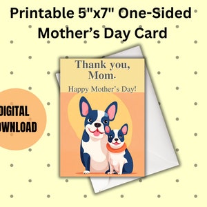 Mother&#39;s Day Printable Card, Happy Mother&#39;s Day Card, Mother&#39;s Day Digital Printable Card, Mother&#39;s Day Digital, Mother&#39;s Day Card, Download