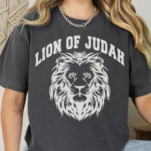 Lion of Judah Shirt, Christian T-Shirt, Jesus Lion Shirt, Faith-Based Tee, Bible Verse Shirt, Religious Top, Scripture Tee, Faith Apparel