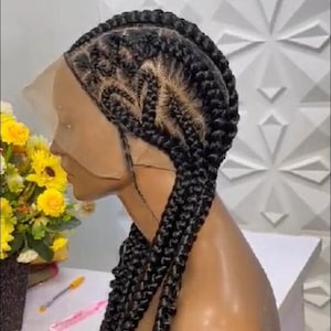 Cornrow Heart Braided Wig