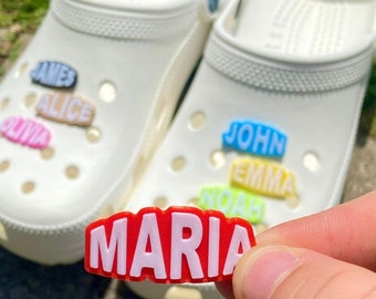 Custom Name Clog Charms for Adults & Kids Crocs | Personalized 3D Printed Shoe Decorations