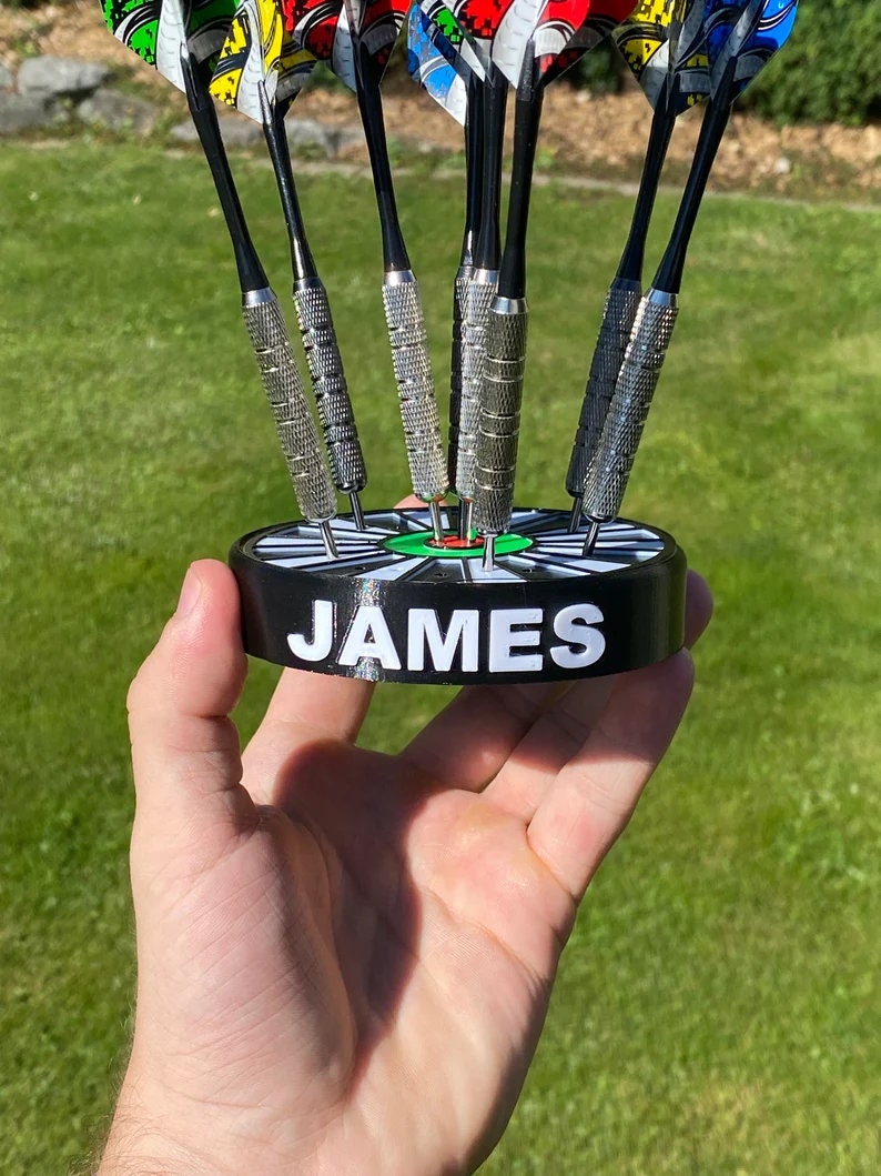 Custom name dart holder