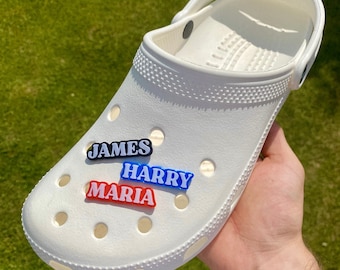 Custom Name Clog Charms for Adults & Kids Crocs | Personalized 3D Printed Shoe Decorations