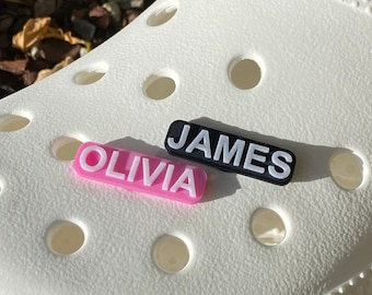 Custom Name Clog Charms for Adults & Kids Crocs | Personalized 3D Printed Shoe Decorations
