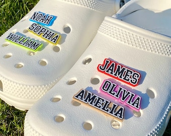 Personalized Name Clog Charm: Custom 3D Printed Shoe Accessory