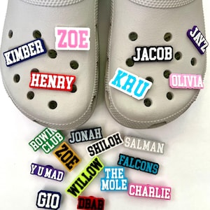 Custom Name Clog Charms for Adults and Kids Crocs | Personalized 3D Printed Shoe Decoration