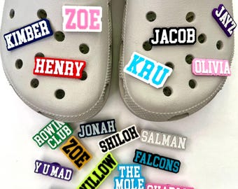 Custom Name Clog Charms for Adults and Kids Crocs | Personalized 3D Printed Shoe Decoration
